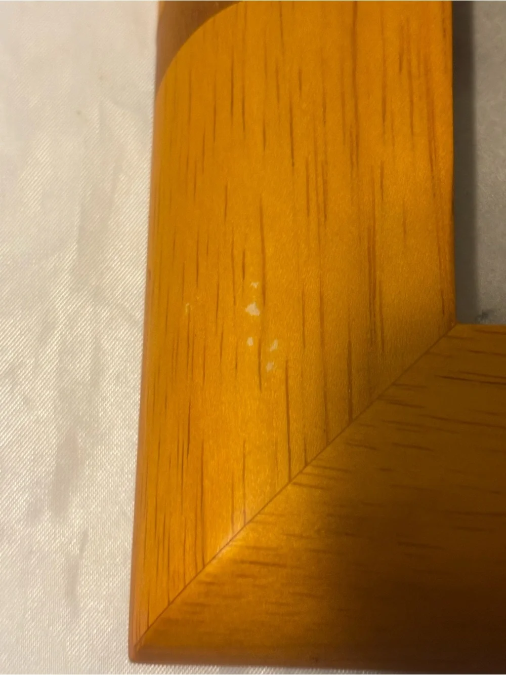 Yellow Wood Accent Photo Frame with Brown Inlay - Home Accents